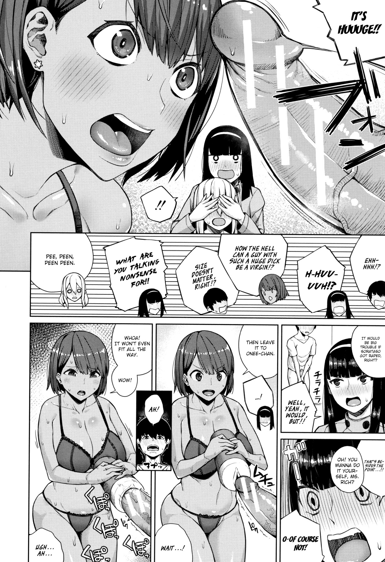 Hentai Manga Comic-Juggy Girls Who Give in With a Little Push-Read-15